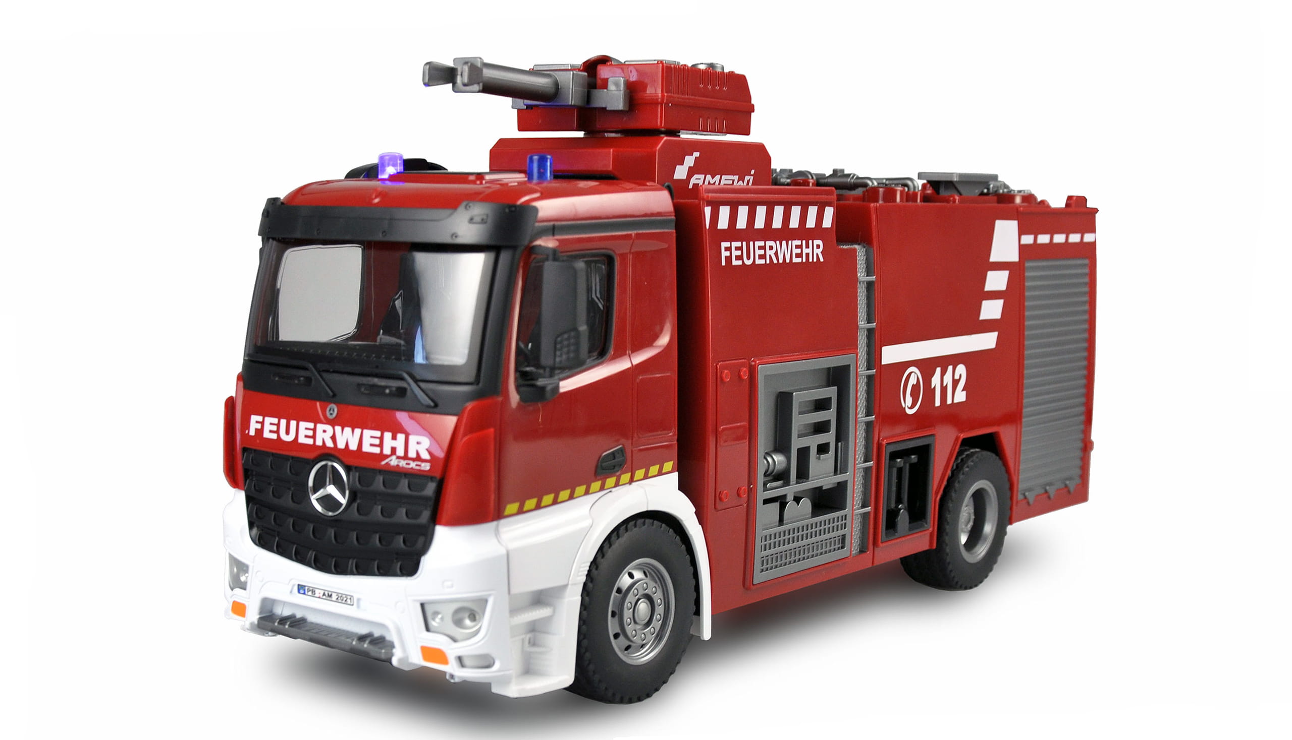 AMEWI Mercedes Benz Feuerwehr Loeschfahrzeug amewi feuerwehrauto