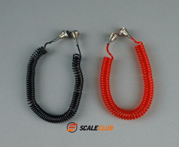 ScaleClub 1_14 Druckluft-Kabel Satz rot_schwarz - RC-Zubehoer