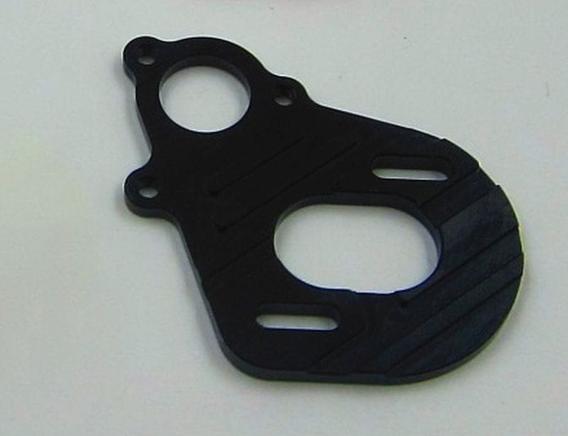 SAMIX Alu Motorhalter schwarz für Axial SCX10, SCX10-2, Wraith