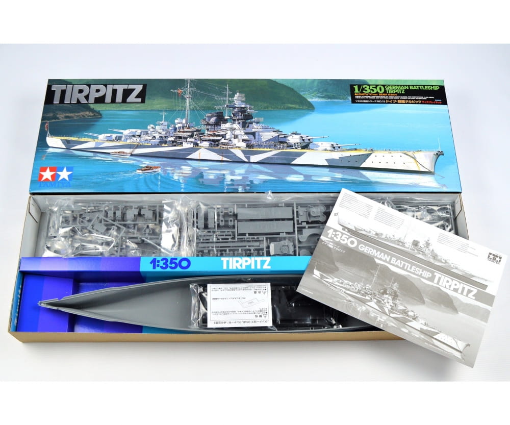 Tamiya Tirpitz Schlachtschiff Modellbausatz 1_350