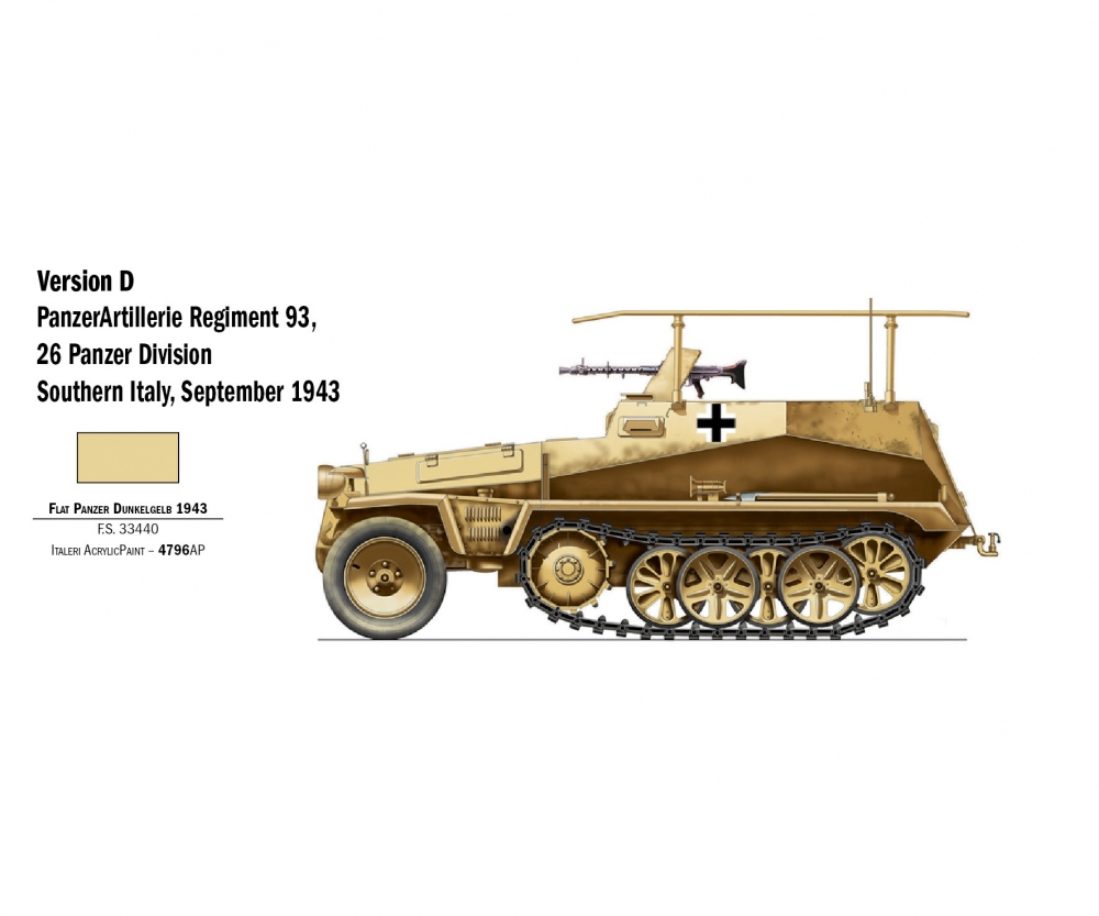 Italeri 1:72 Sd. Kfz 250/3 Plastik Modellbau