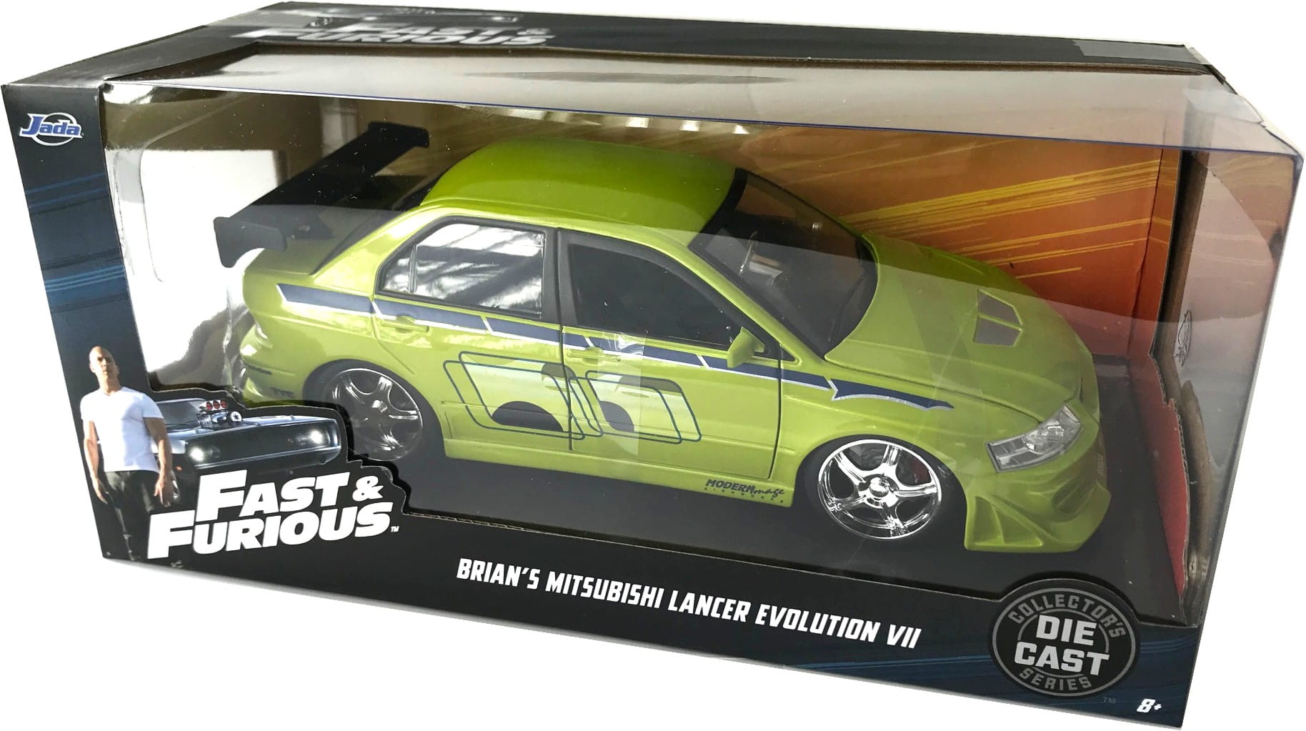 Jadatoys Mitsubishi Lancer Evo VII Fast and Furious Modellauto 1 zu 24
