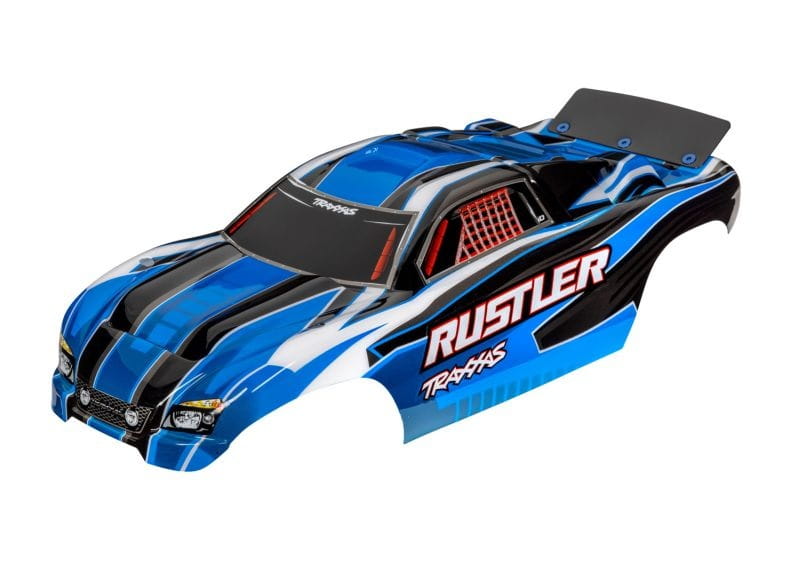 Traxxas Karosserie Rustler _passt auch Rustler VXL_ blau_ kpl. lackiert - RC-Zubehoer