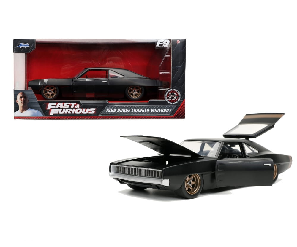 Jada Toys Fast _ Furious 1968 Dodge Charger Widebody Modellauto 1_24 schwarz_