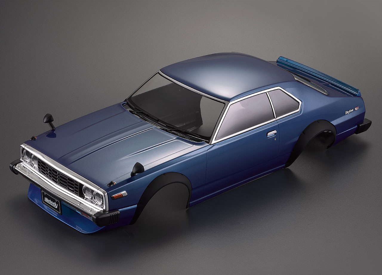 Killerbody Nissan Skyline Hardtop 2000 _1977_ Karosserie lackiert Blau - RC-Zubehoer