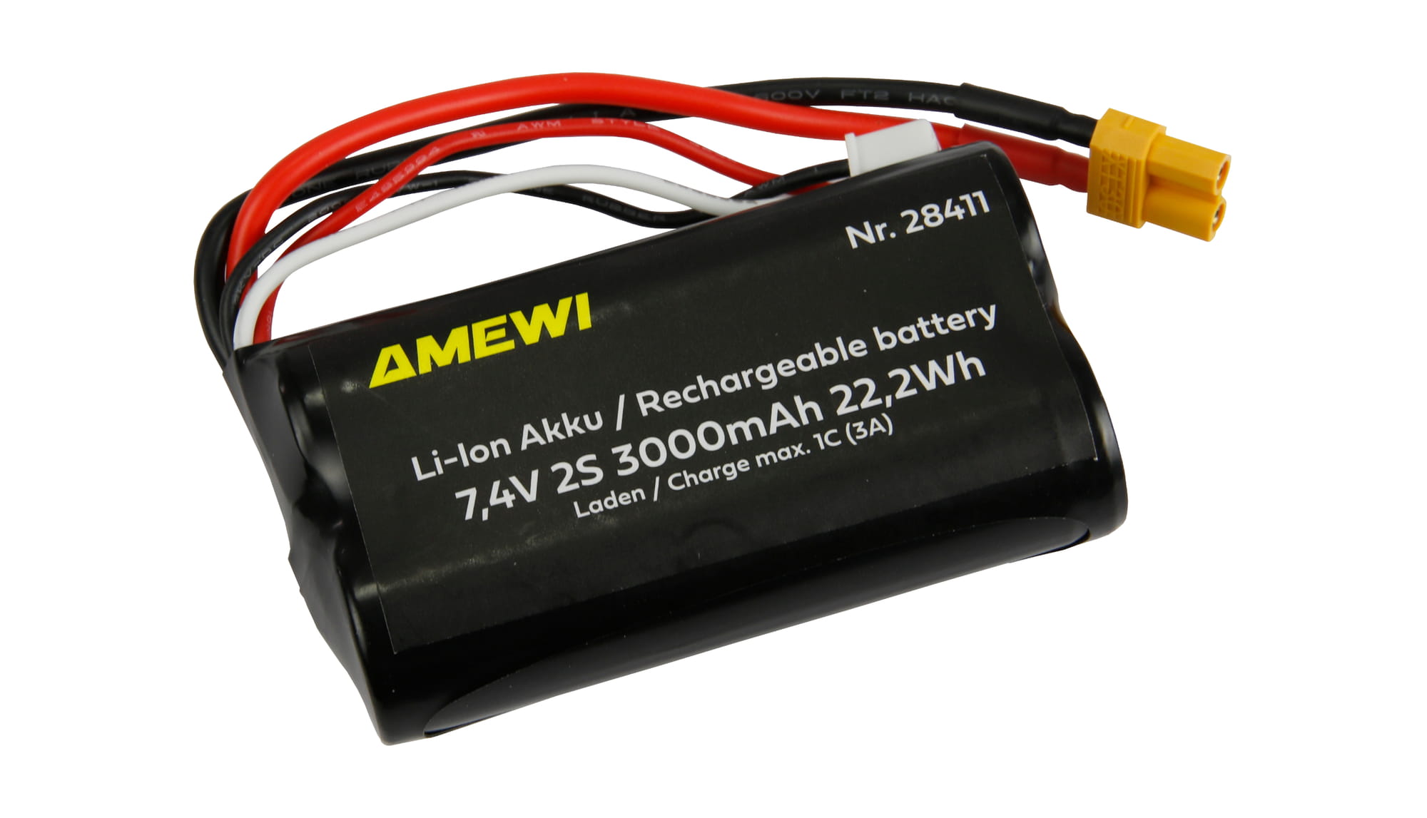 Amewi Li-Ion Akku 2S 7_4V 3000mAh XT30 - Art_-Nr. 28411