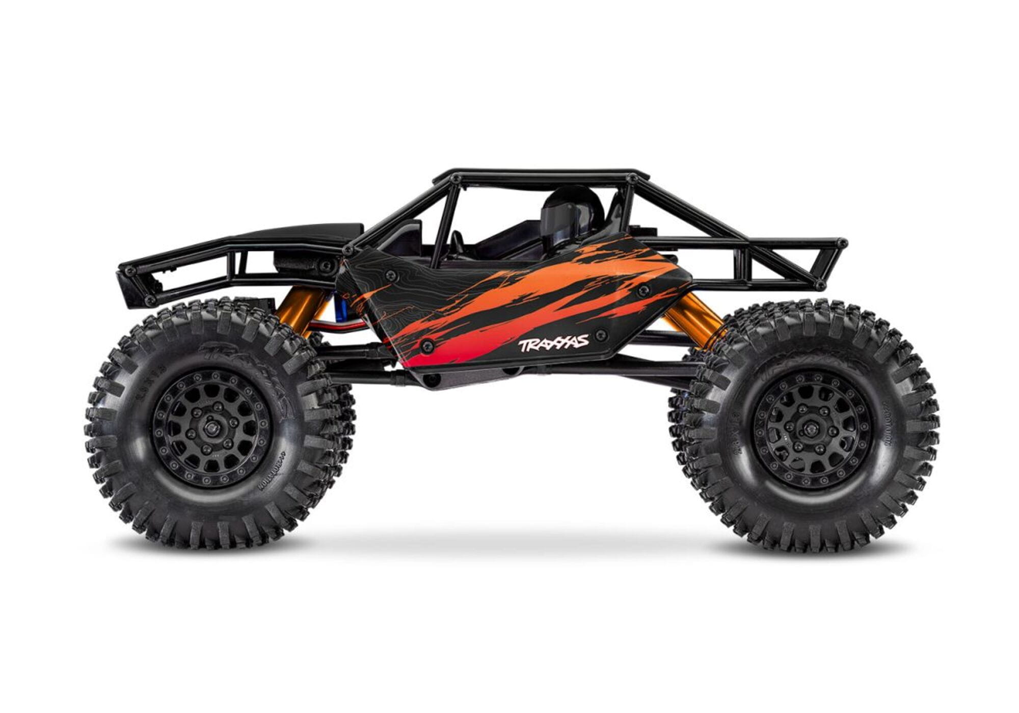 Traxxas TXC-4M Extreme Crawler Orange 1_18 Brushless 4WD RTR mit 3S LiPo Akku und USB-Ladegeraet