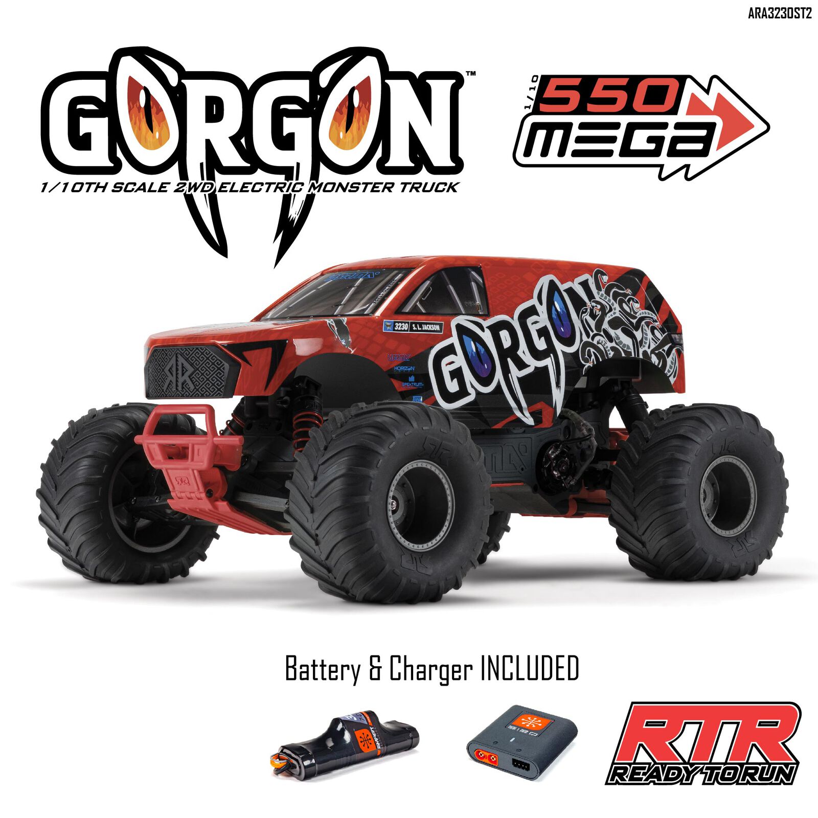 arrma gorgon MT RTR 1_10 mit Akku und Ladegeraet
