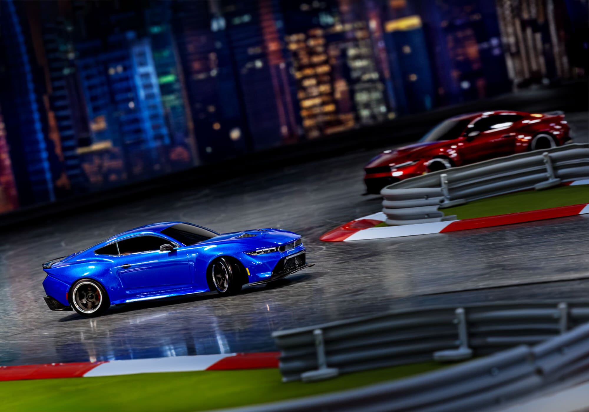 Traxxas 4-TEC Ford Mustang Drift rot 1_10 RTR Modell mit TSM Drift-Technologie und 2WD Antrieb