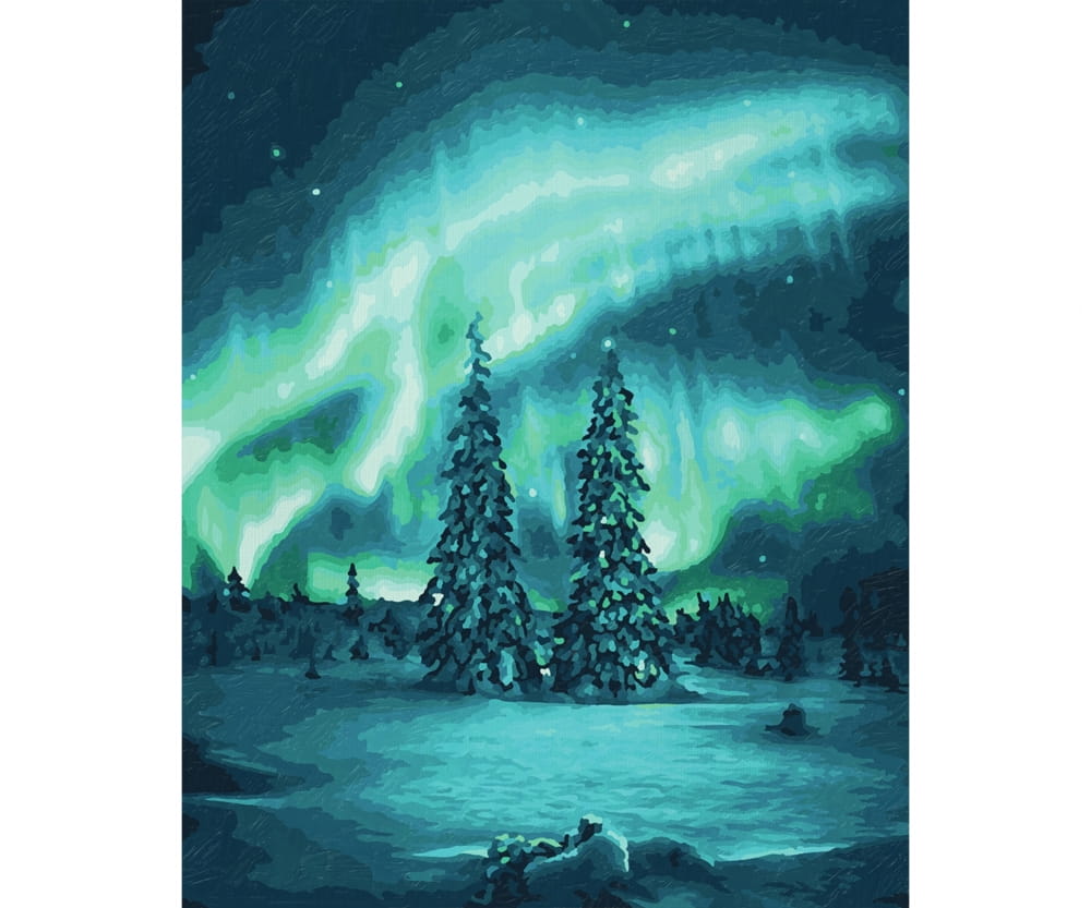 Schipper Malen nach Zahlen Polarlichter 40 x 50 cm