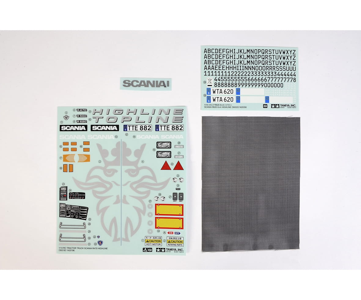 Tamiya Sticker Beutel Scania R620 6x4 Highli