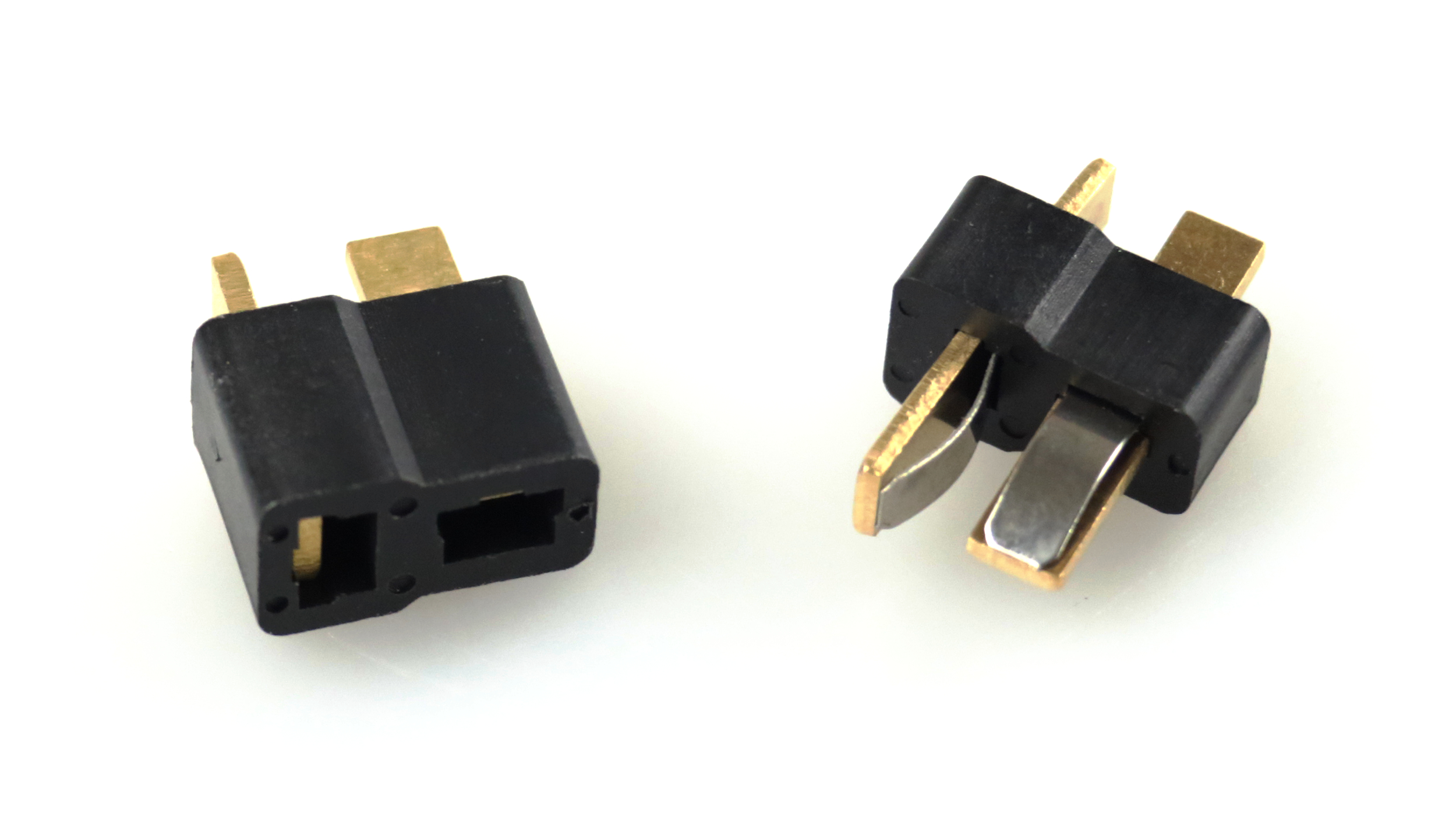 Amewi T-Stecker und Buchse schwarz 1 paar