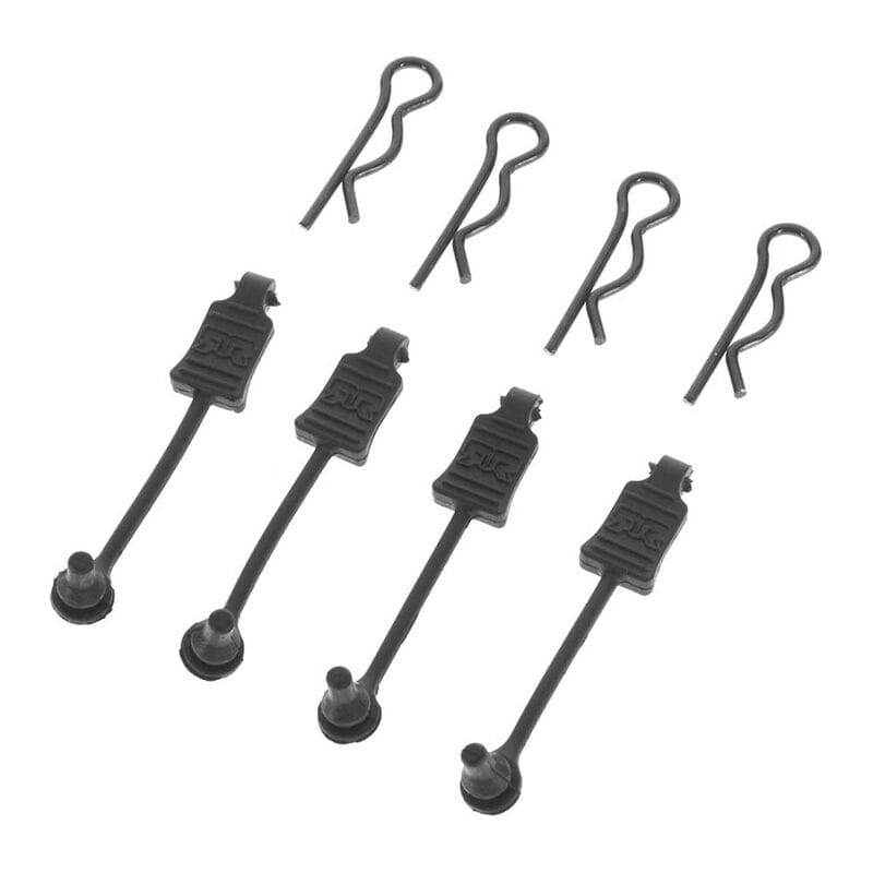 Arrma AR390178 Body Clip Retainer 1/8 Scale Black (4)
