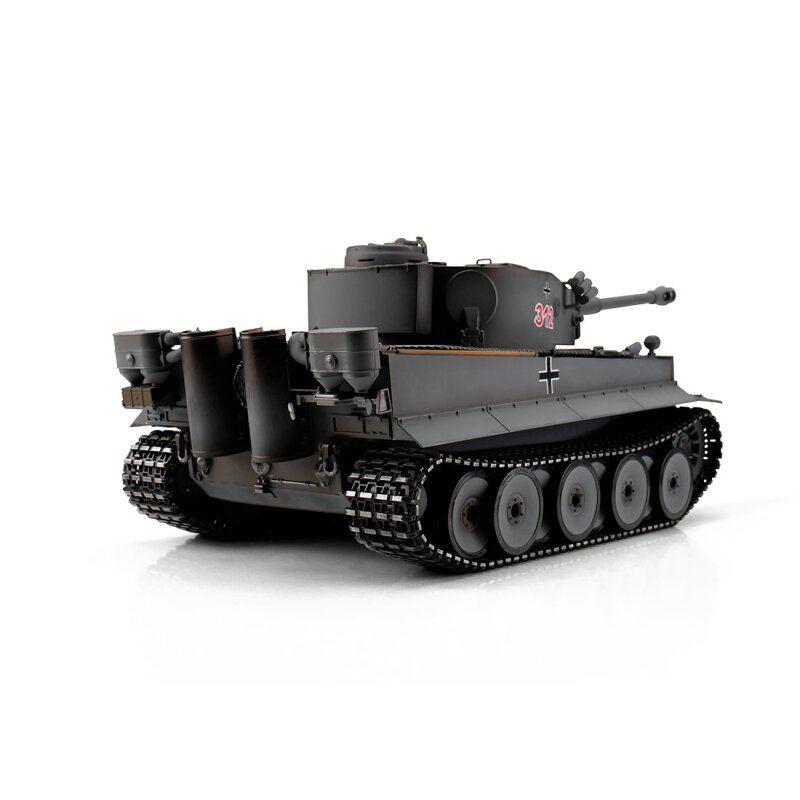 Torro RC Panzer Tiger 1 Frühe Ausf. grau BB (Metallketten) 1:16