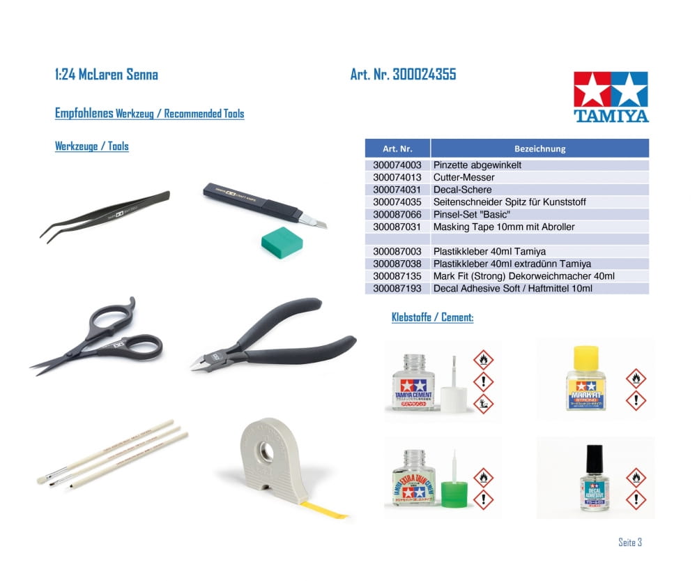 Tamiya McLaren Senna 1:24 Platik Modellbau Auto Bausatz Tamiya McLaren Senna 1_24 Platik Modellbau Auto Bausatz - RC-Zubehoer