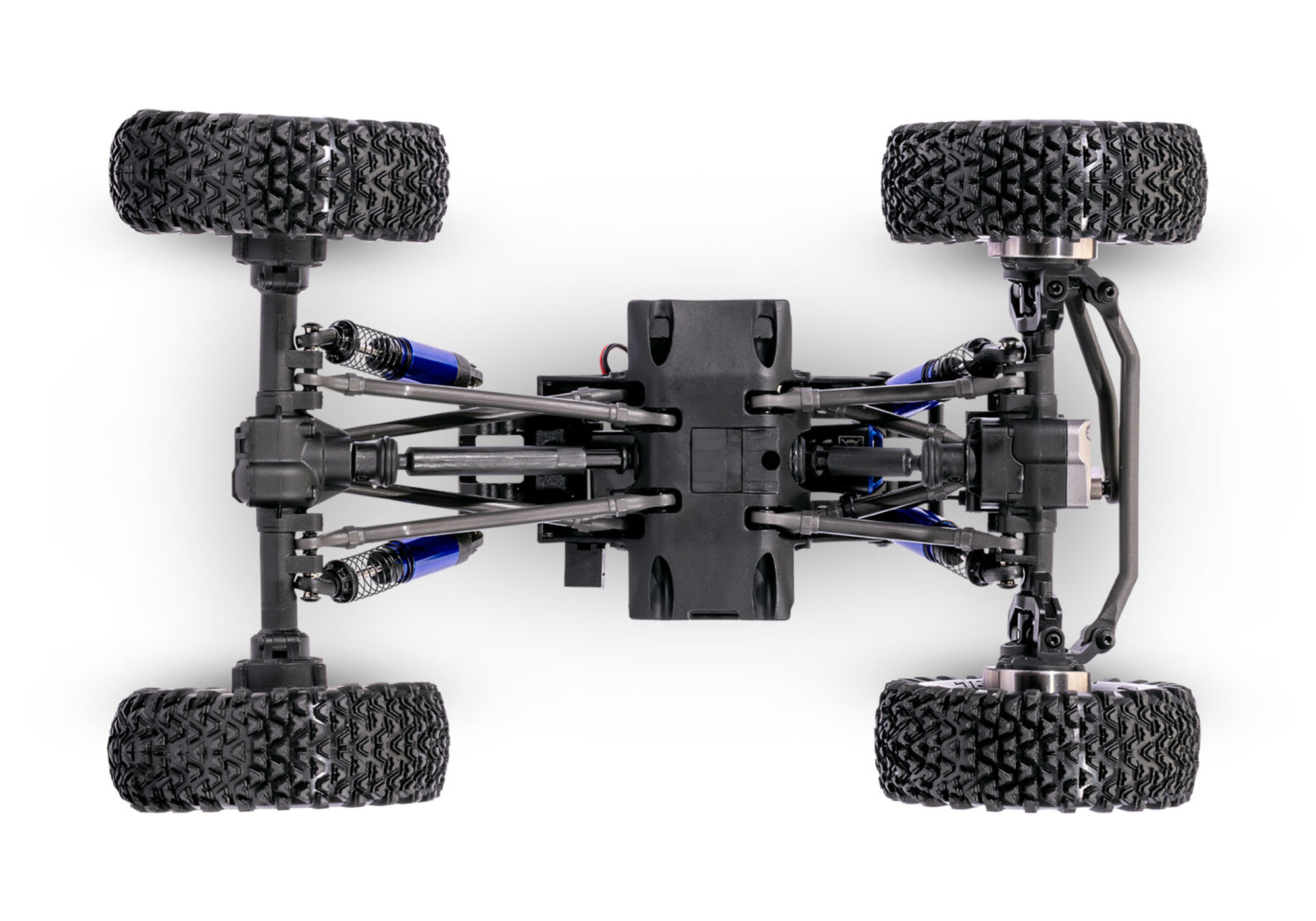 Traxxas TXC-4M Extreme Crawler Blau 1_18 Brushless 4WD RTR mit 3S LiPo Akku und USB-Ladegeraet