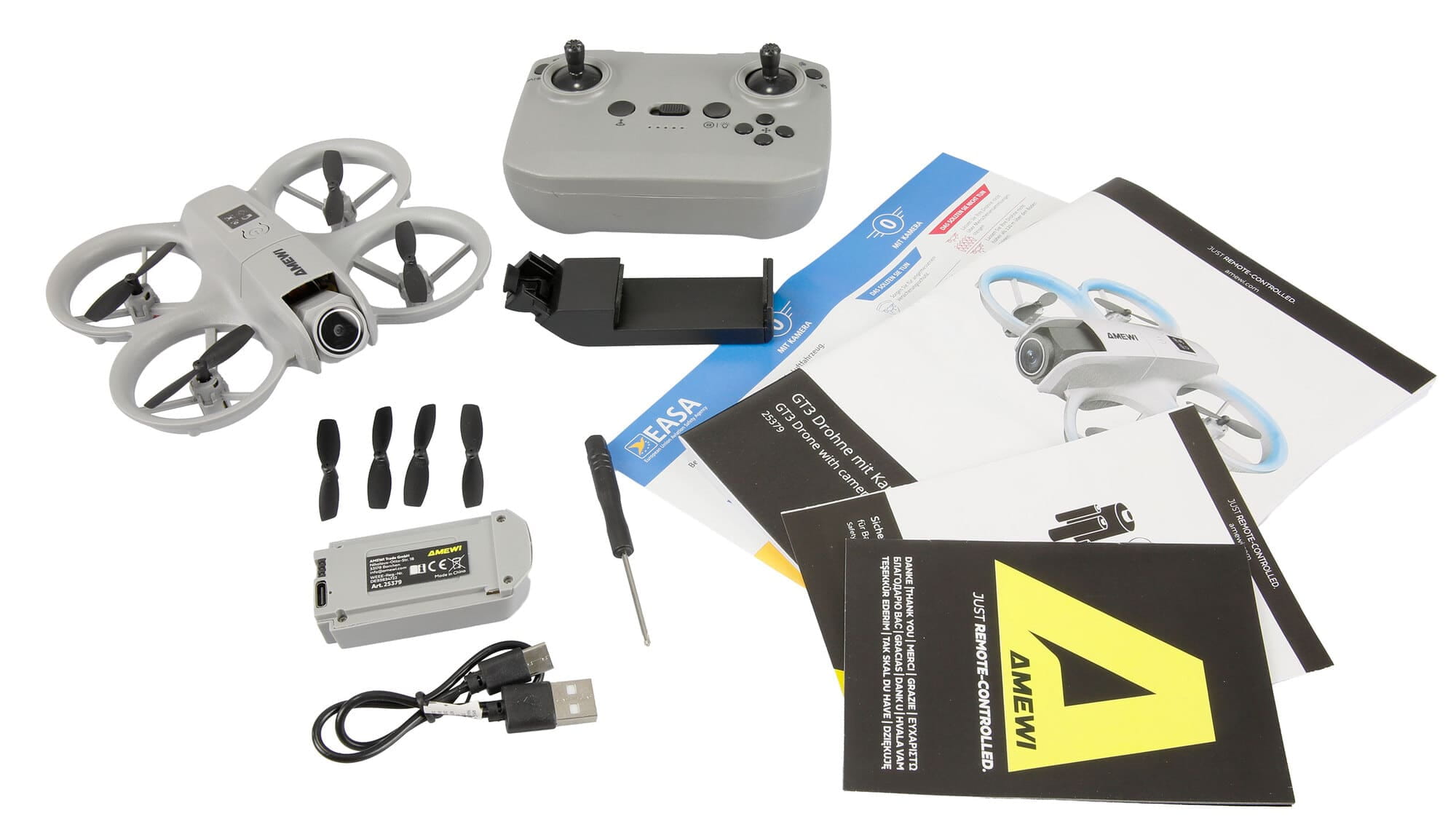 Amewi GT3 RC Kameradrohne RTF mit Hinderniserkennung
