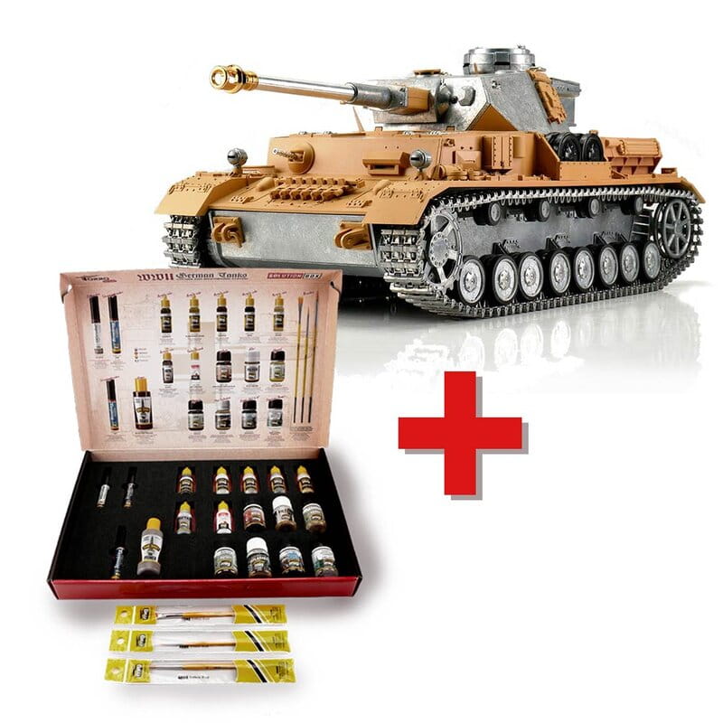 Torro 1:16 RC Panzer IV unlackiert IR + Solution Box