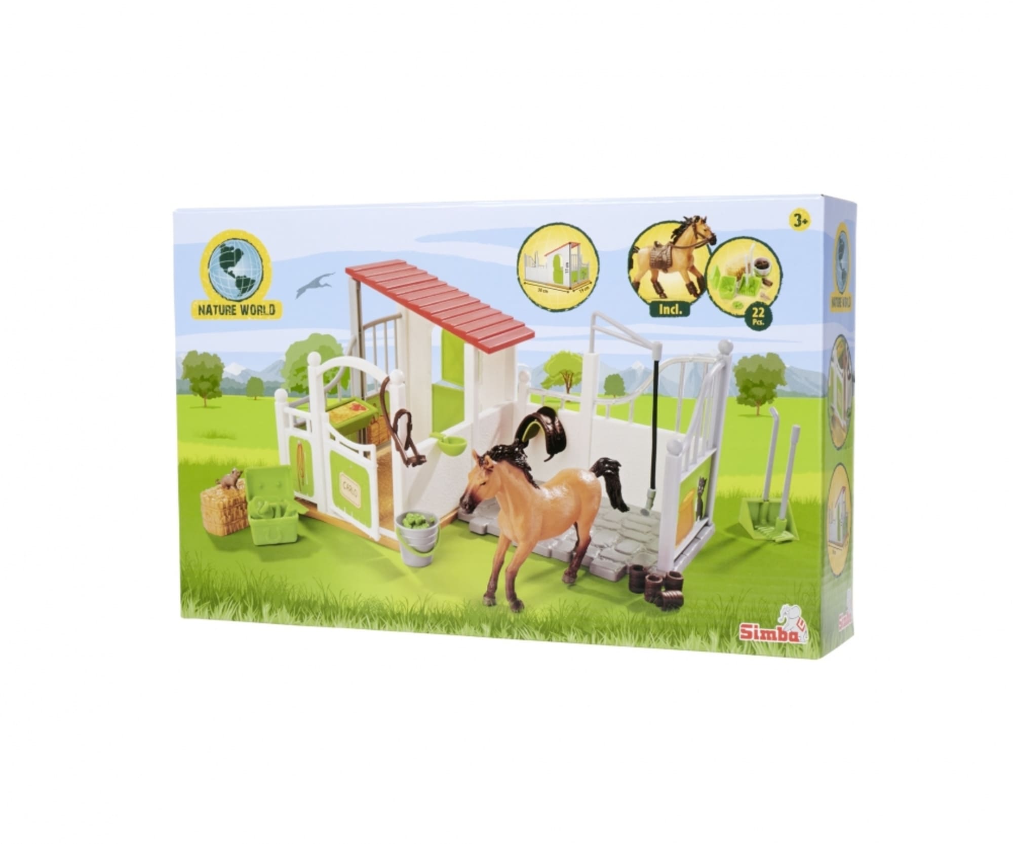Simba Toys Pferdebox und Waschplatz mit Pferd