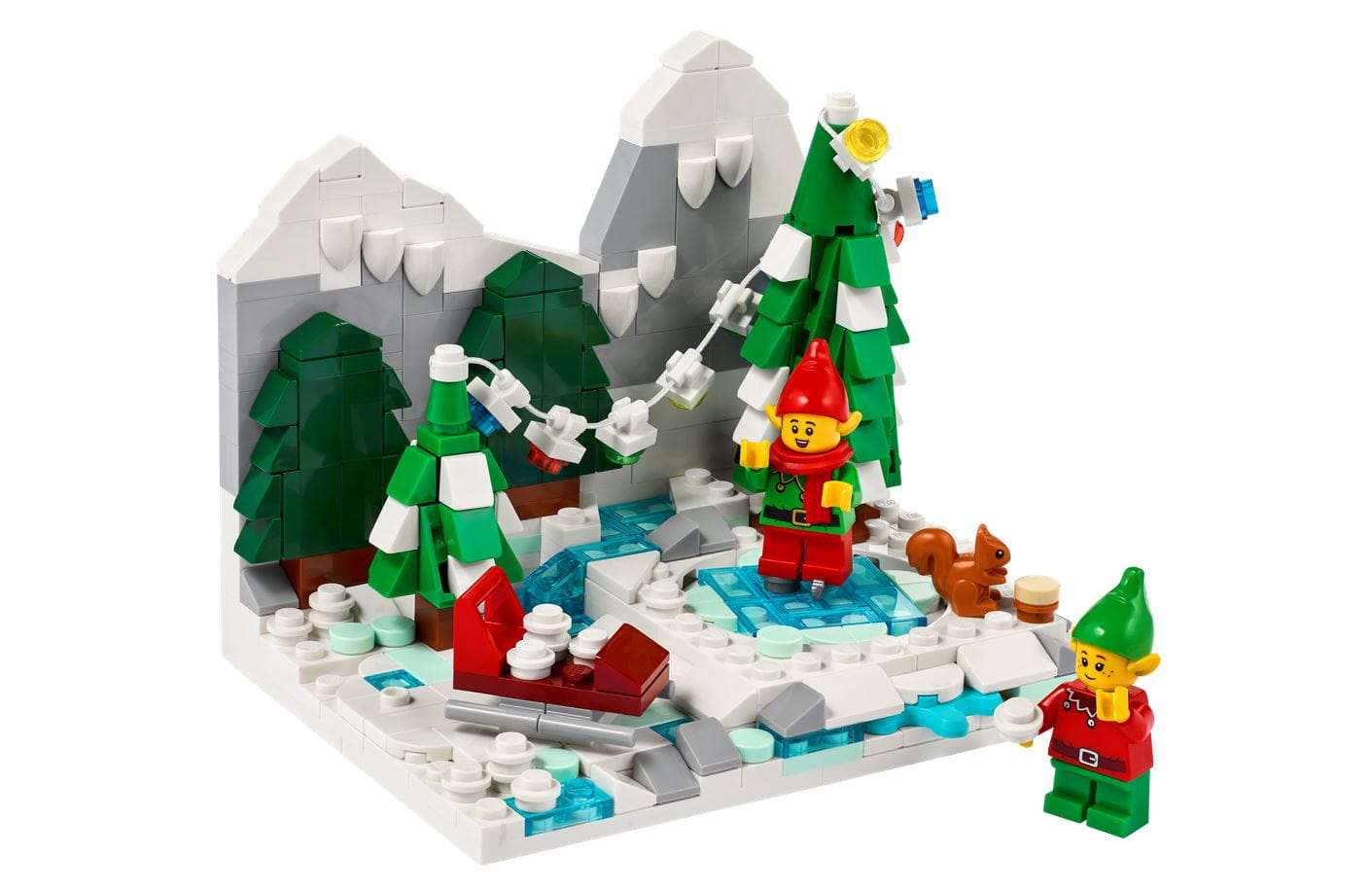 LEGO Exklusiv Set Weihnachtselfen Scene Limitiert 372 Teile