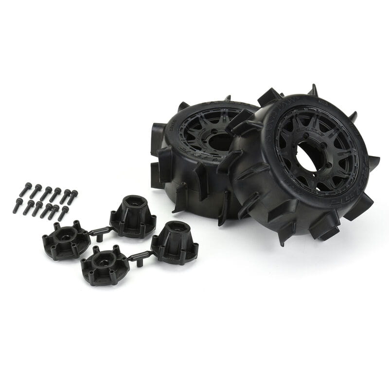 Proline Truggy Reifen Sand Paw LP 2.8 MTD Raid Black 6x30 2St.