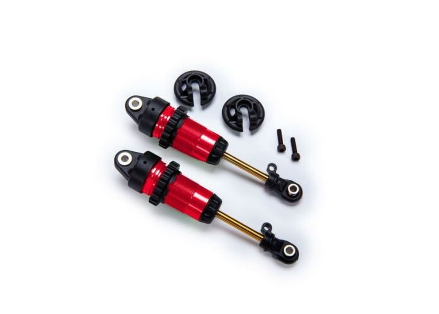 Traxxas GTR Alu-Daempfer lang rot _2_ - RC-Zubehoer