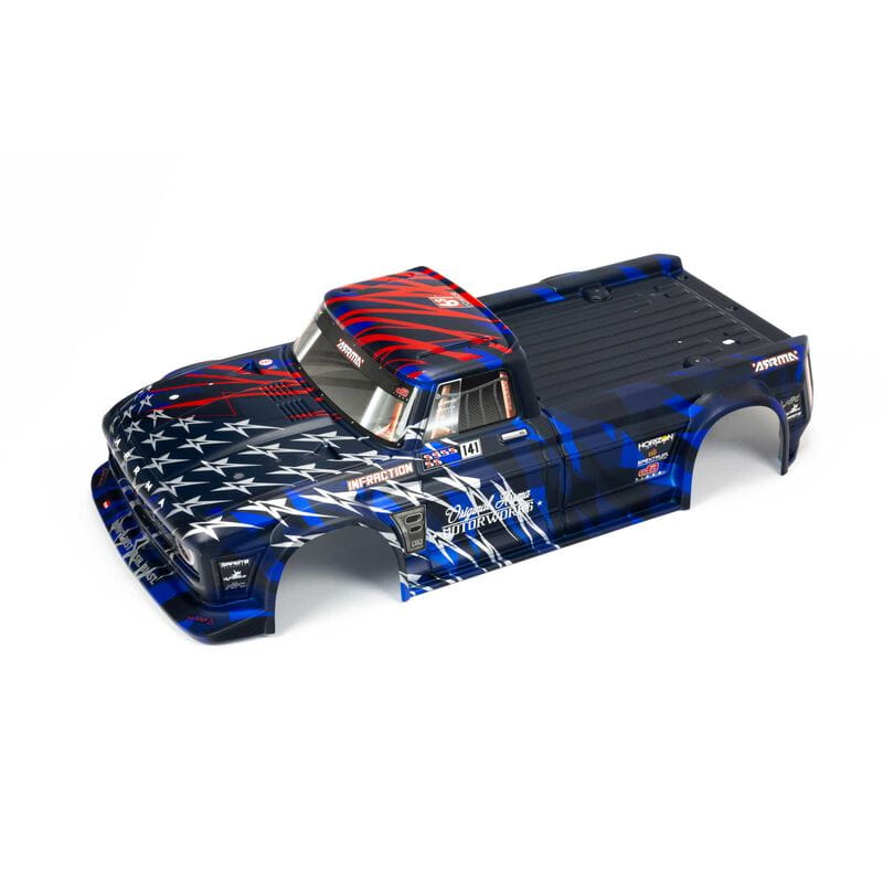 Arrma INFRACTION 6S BLX Painted Body Blue/Red