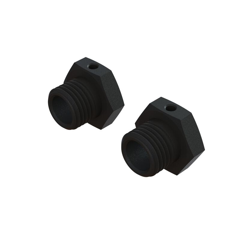 Arrma Aluminum Wheel Hex 17mm - 14.6mm Thick_ Black _2_ - RC-Zubehoer