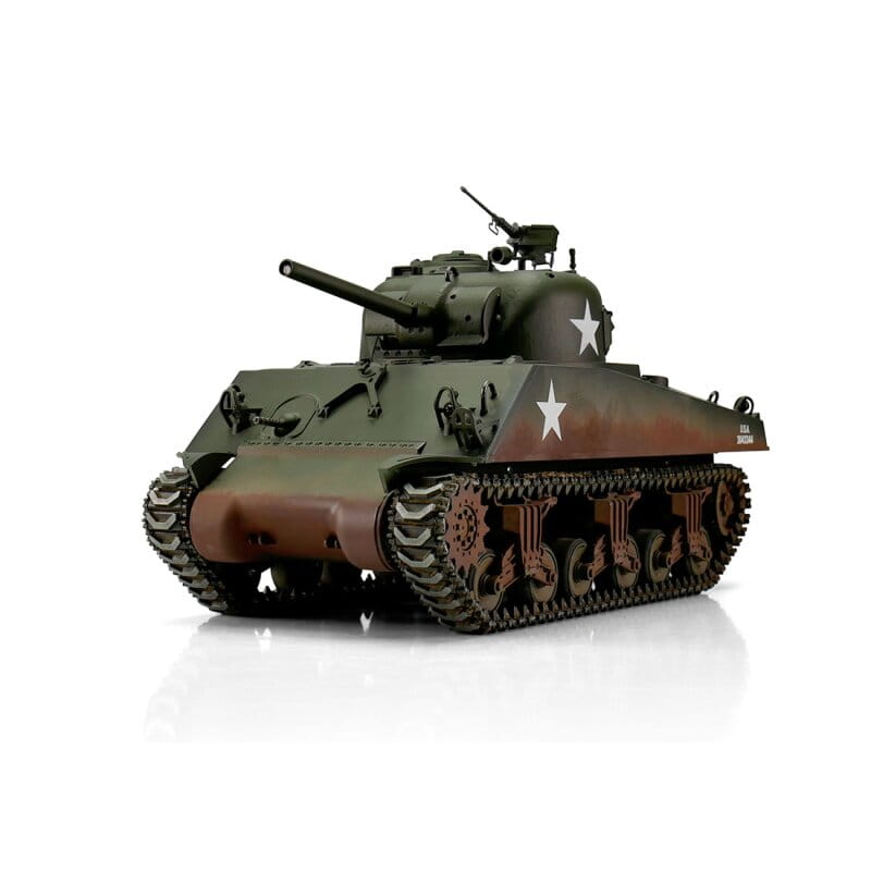 Torro RC Panzer M4A3 Sherman 75mm grün BB 1:16