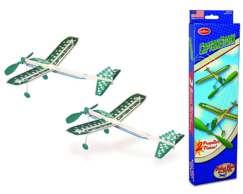 Guillow's Freiflugmodell Captain Storm Gummimotormodell Wurfgleiter 2er Pack Guillow's Freiflugmodell Captain Storm Gummimotormodell Wurfgleiter 2er Pack