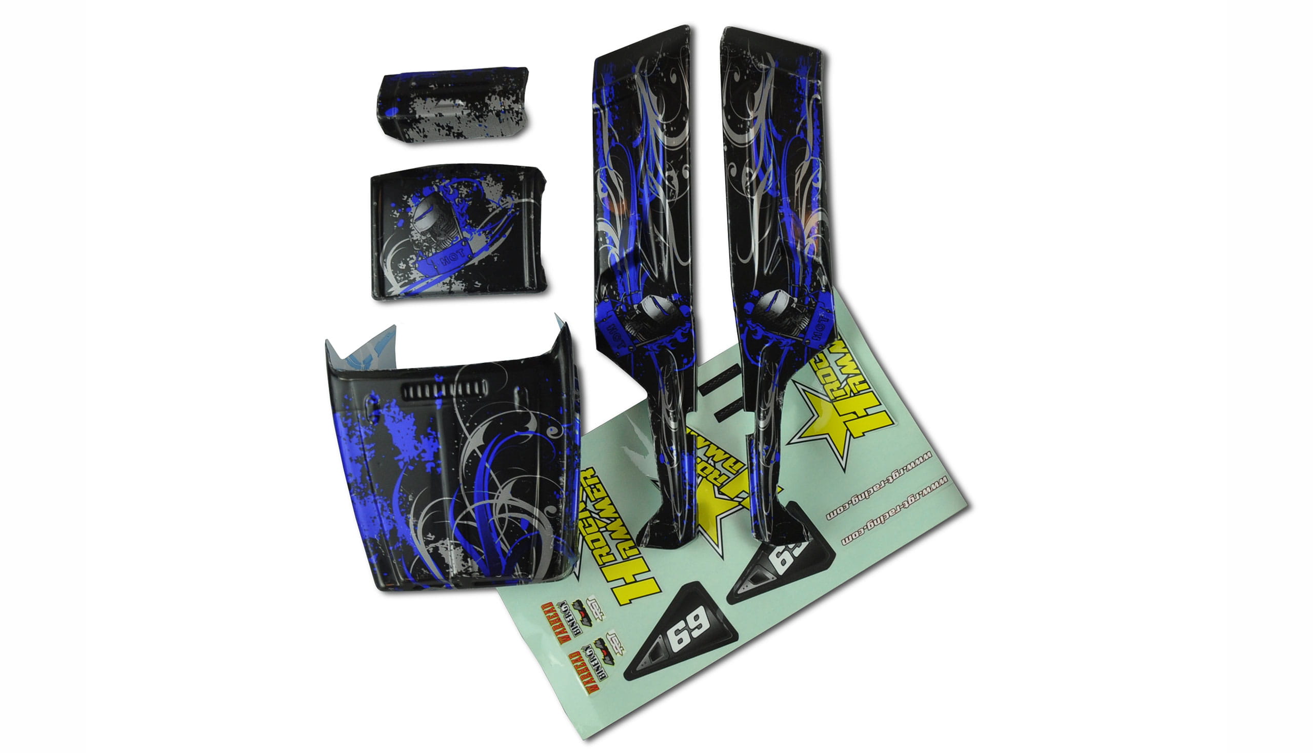 Amewi Karosserie blau RockHammer - RC-Zubehoer