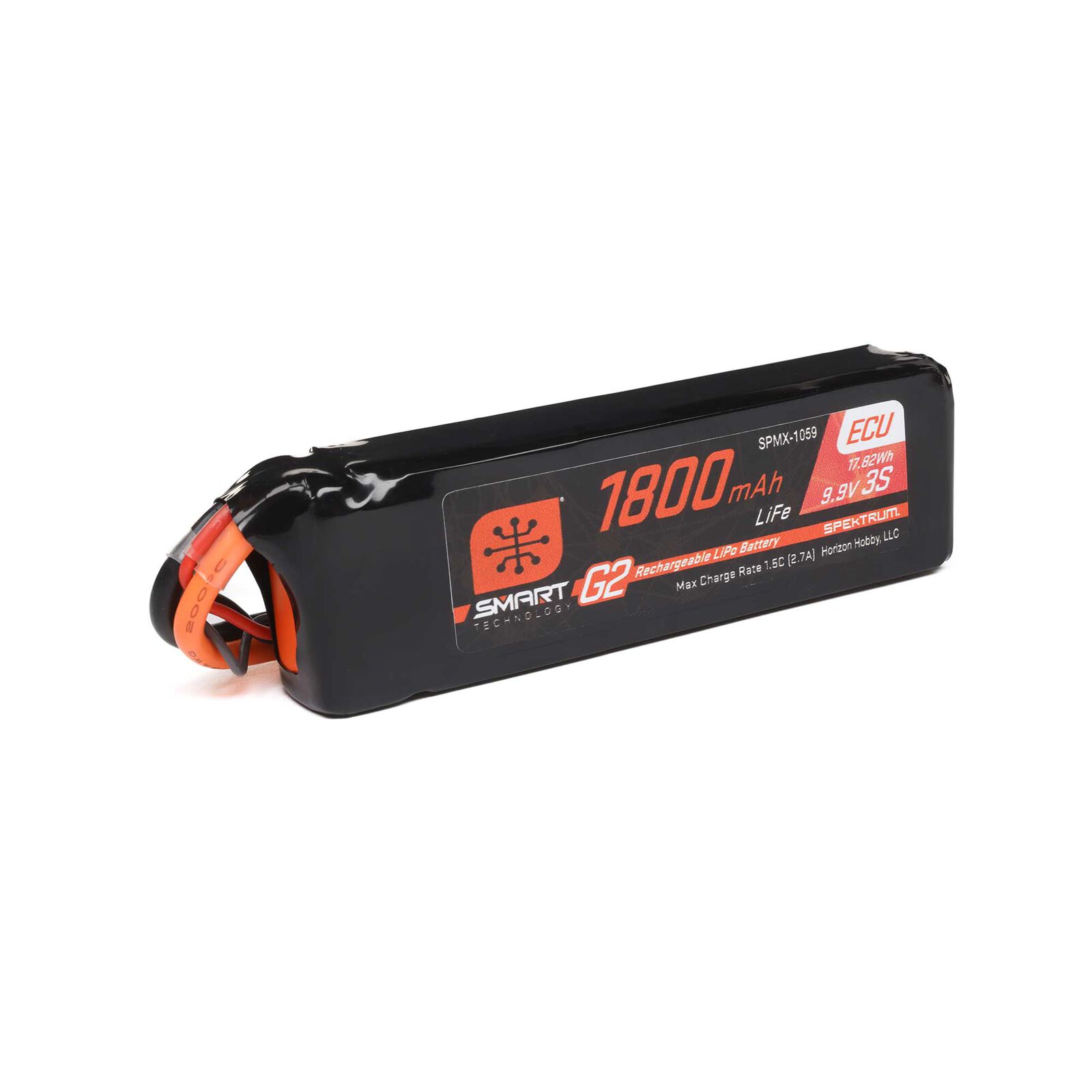 Spektrum 11_1V 1800mAh 3S 10C Smart G2 ECU LiFe Akku_ IC3 - RC-Zubehoer