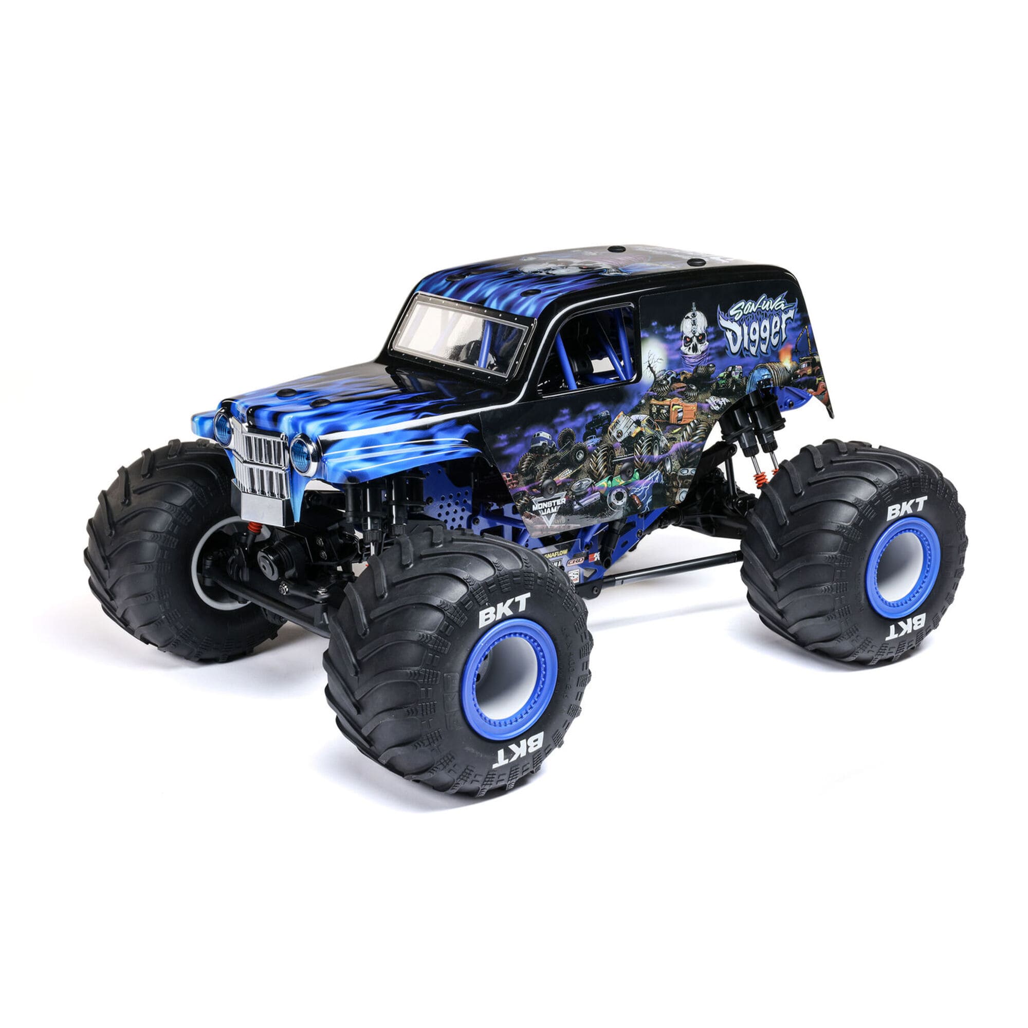 Losi LMT 2.0 Grave Digger 1_8 Brushless Monster Truck RTR_ Blau