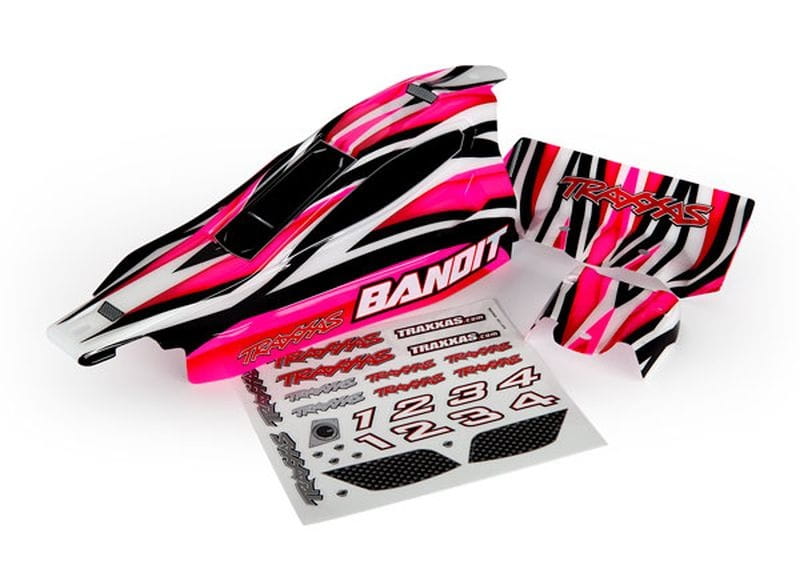 Traxxas Karosserie Bandit Prographix pink (lackiert) Traxxas Karosserie Bandit Prographix pink _lackiert_ - RC-Zubehoer