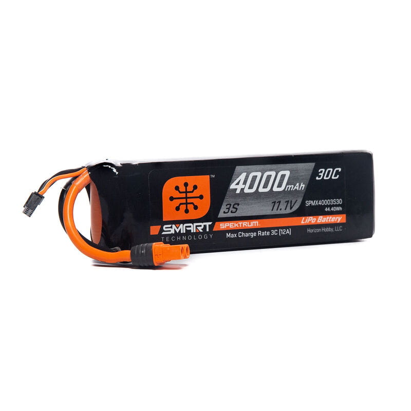 Spektrum Lipo Akku 4000mAh 3S 11.1V Smart 30C IC3