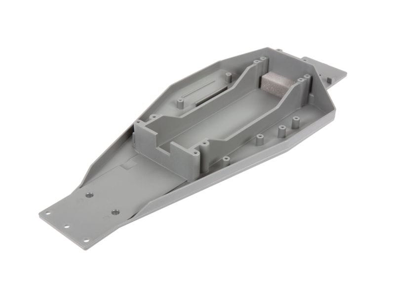 Traxxas Chassis unten grau _166mm Akkufach_ benoetigt 3725R Reglerpla - RC-Zubehoer