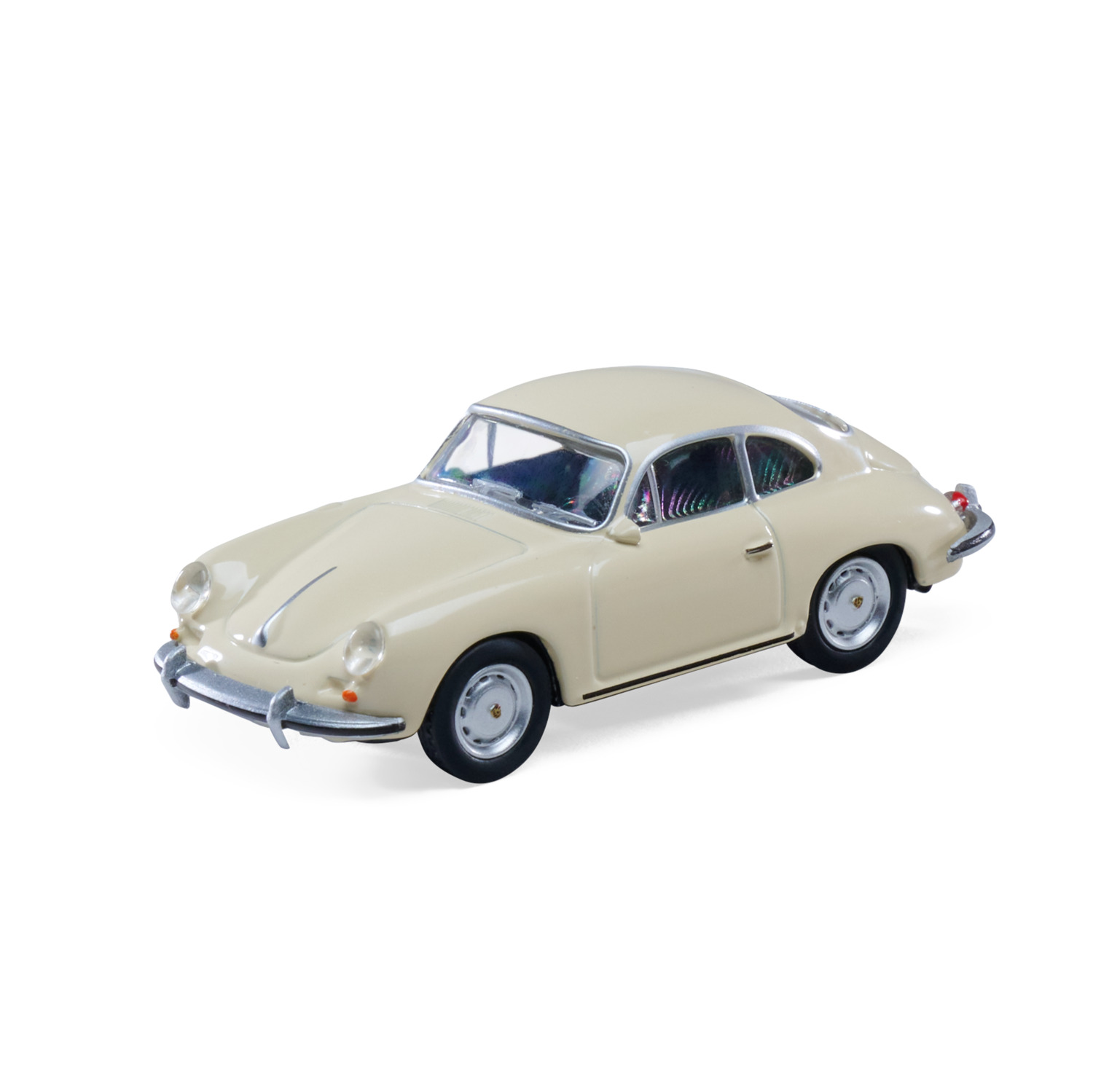 Schuco 1_64 Porsche 356 Carrera 2 Elfenbein Standmodell