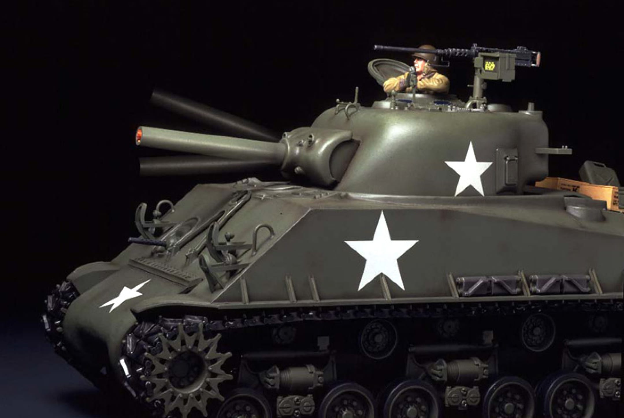 Tamiya RC US Panzer Sherman M4 Full Option 1:16 Bausatz
