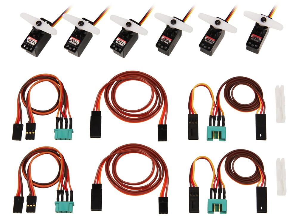 Multiplex ServoSet mit Kabelsatz M6_UNI FUNRAY _komplett_ - RC-Zubehoer