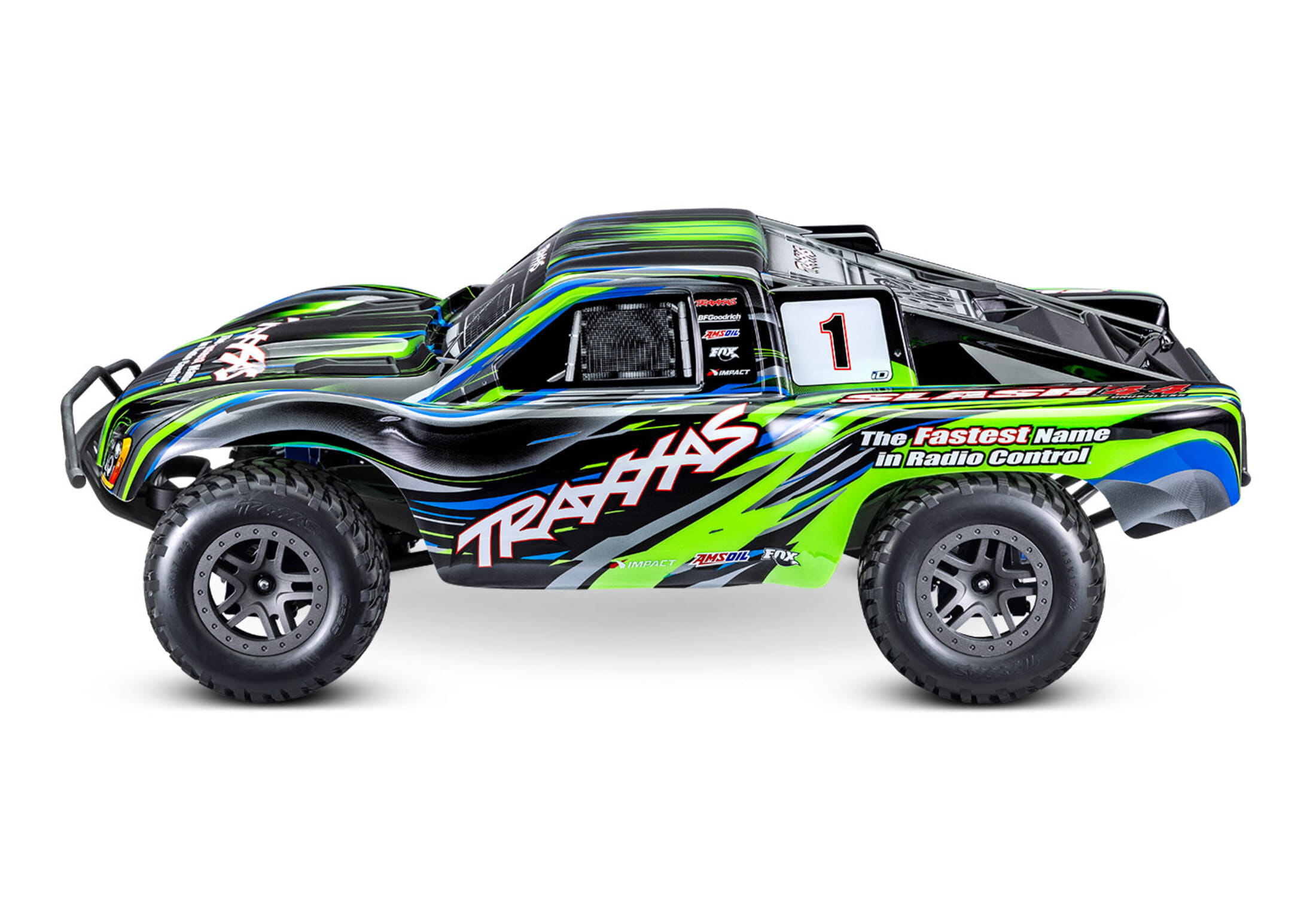 Traxxas RC Slash 4x4 Brushless 2S Short Course RTR grün 1:10 Traxxas RC Slash 4x4 Brushless 2S Short Course RTR grün 1:10