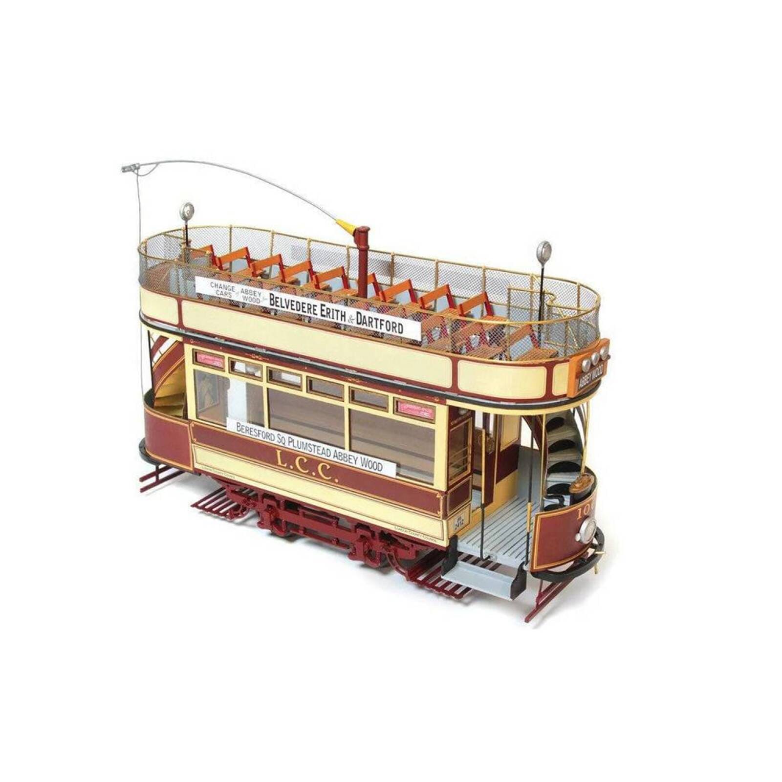 OcCre London Strassenbahn Standmodellbausatz 1_24 aus Holz_