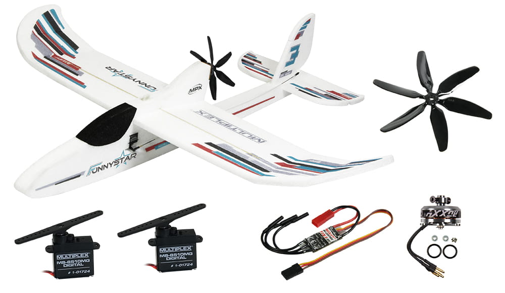 Multiplex RC Flugzeug Set BK+ Funnystar Multiplex RC Flugzeug Set BK+ Funnystar