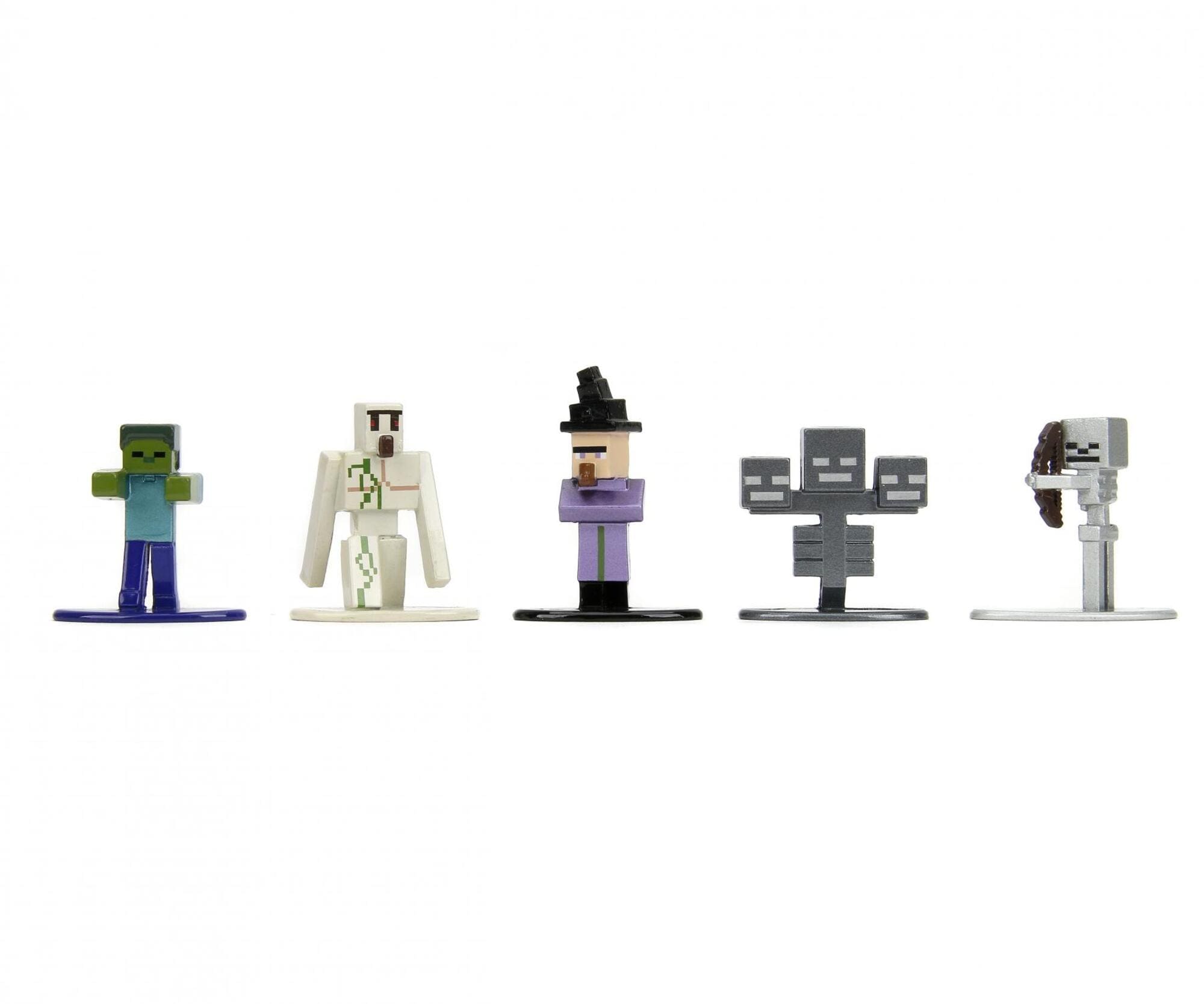 Jada Toys Minecraft Nanofigs Welle 12 - 18 Metallfiguren-Set_
