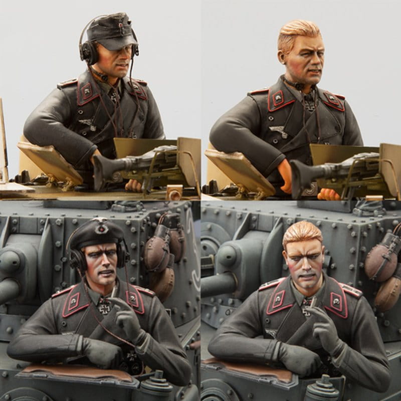 Torro 1:16 Figurenbausatz Deutsche Panzer Besatzung Set