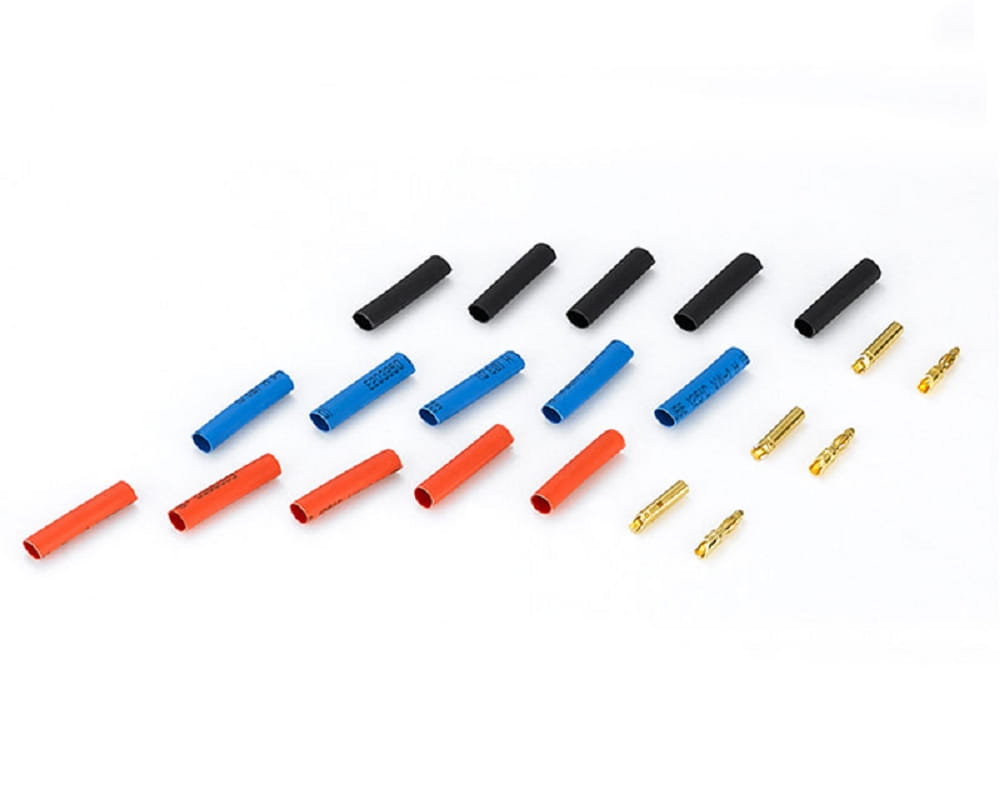 Krick Goldkontakt Steckverbindung 2 mm _je 3x Stecker_Buchse_ - RC-Zubehoer