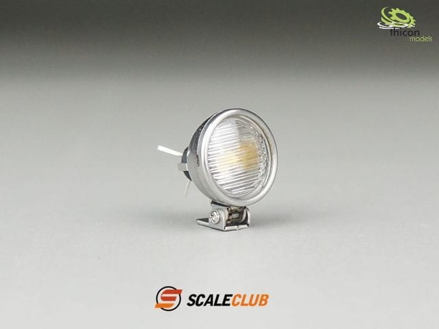 ScaleClub Scheinwerfer 13mm V2A mit LED 1 Stueck - RC-Zubehoer