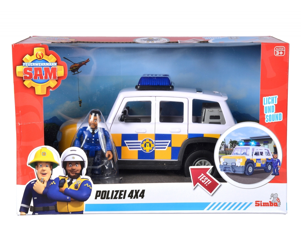 Simba Toys Sam Polizeiauto 4x4 mit Figur - RC-Zubehoer