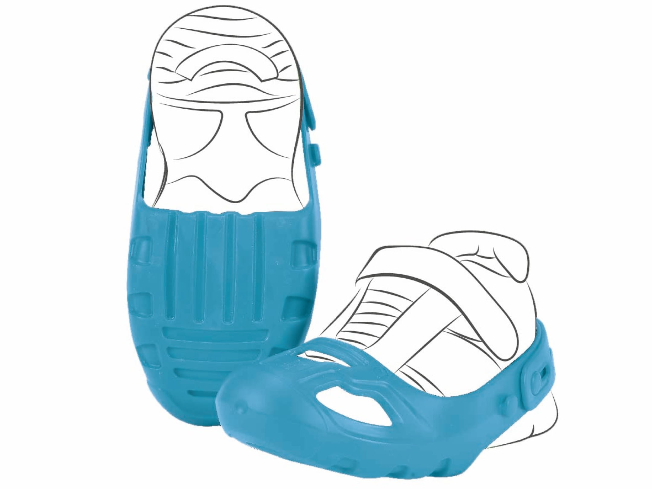 BIG Shoe Care Schuh Schoner blau 21-27