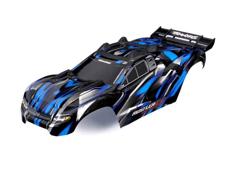 Traxxas Karosserie Rustler 4x4 Ultimate blau - RC-Zubehoer