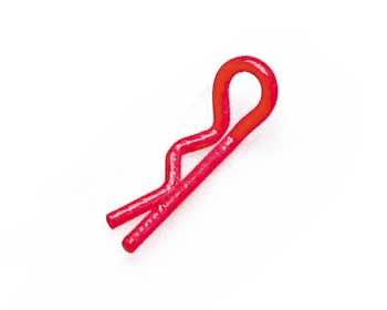 Robitronic Karosserieclips Leuchtend Orangerot _10_ - RC-Zubehoer